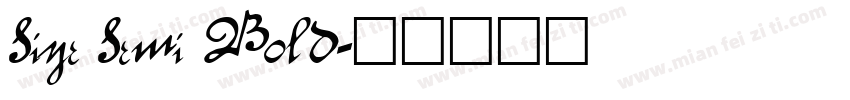 Size Semi Bold字体转换